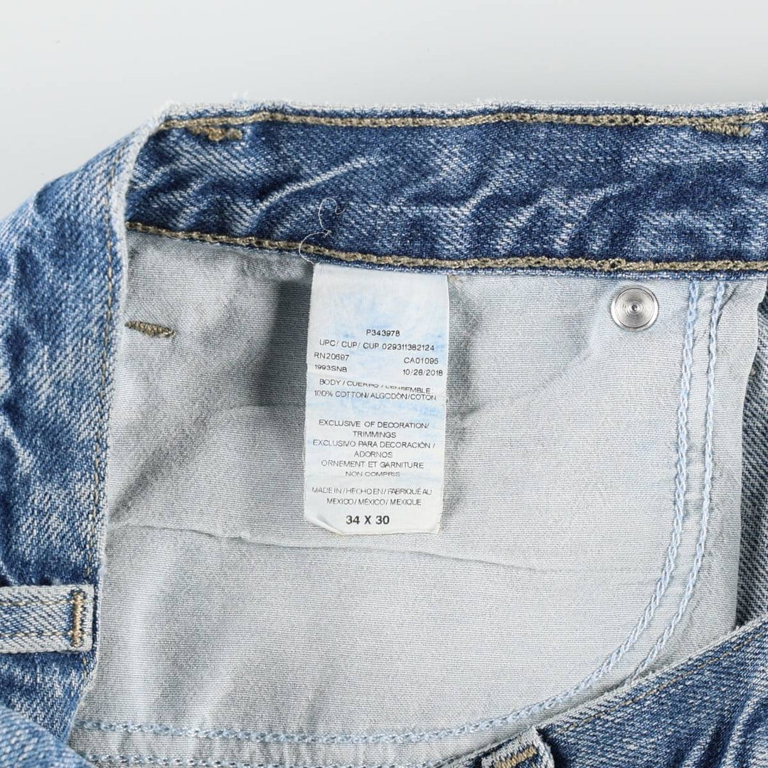 Dickies denim painter pants for men, equivalent to W34 cotton blue type Vintage Second Hand