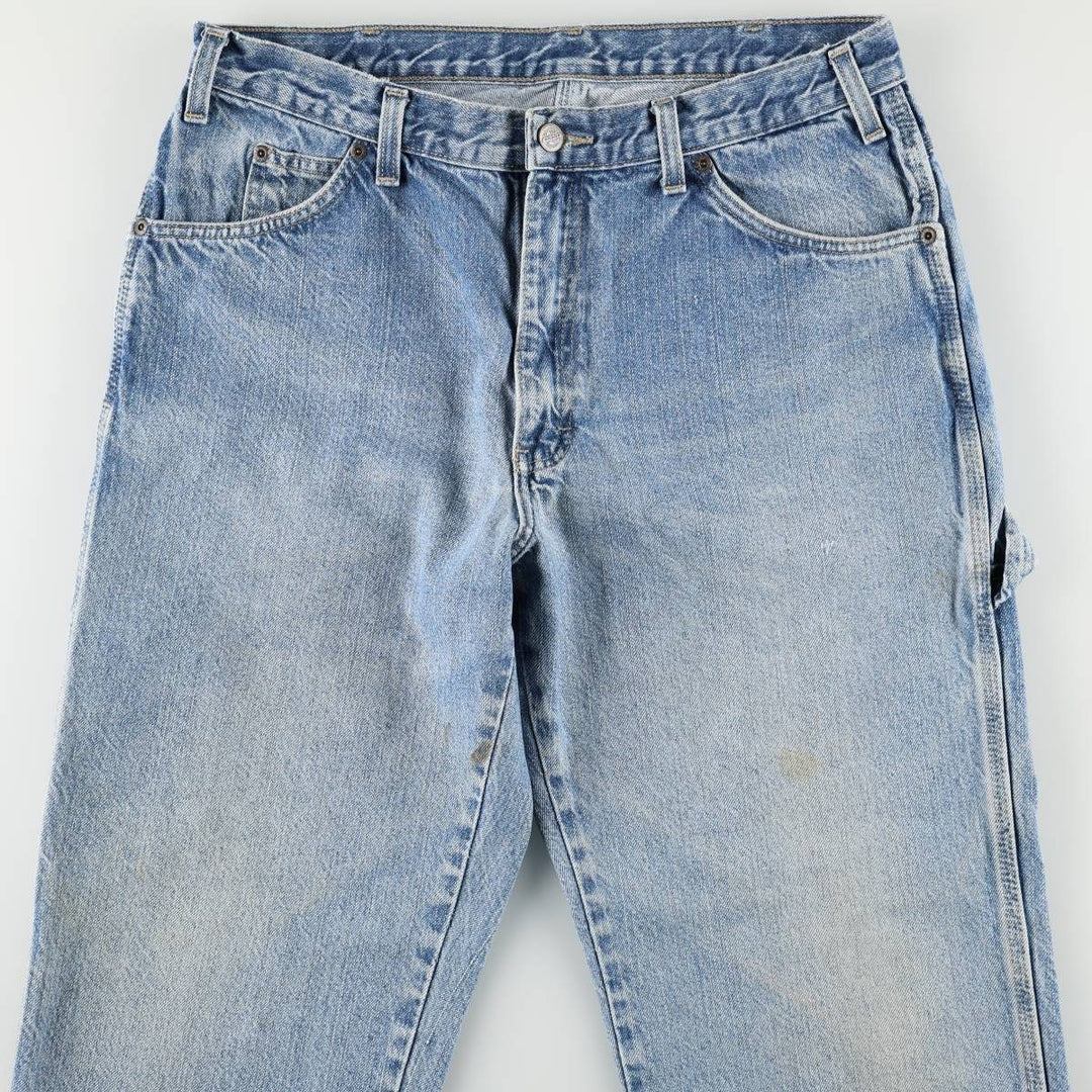 Dickies denim painter pants for men, equivalent to W34 cotton blue type Vintage Second Hand