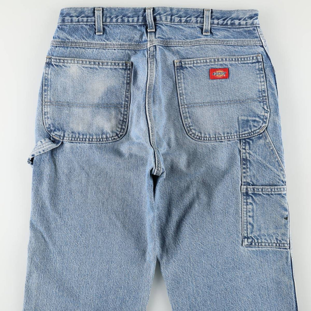 Dickies denim painter pants for men, equivalent to W34 cotton blue type Vintage Second Hand