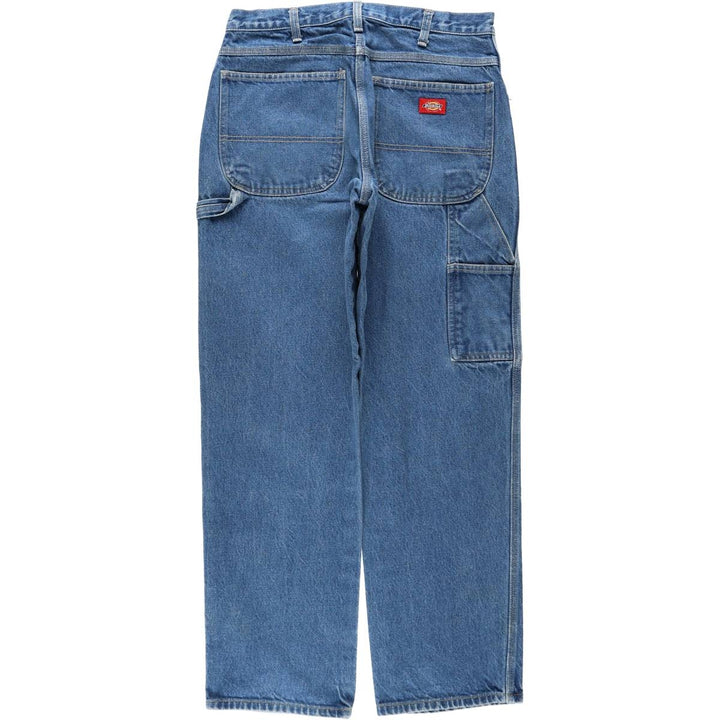 Dickies denim painter pants for men, equivalent to W32 cotton blue type Vintage Second Hand