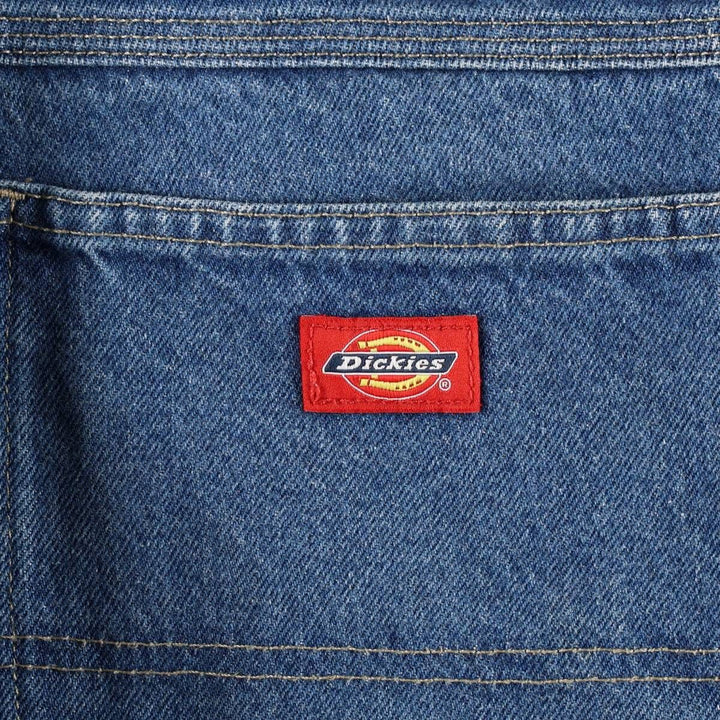 Dickies denim painter pants for men, equivalent to W32 cotton blue type Vintage Second Hand