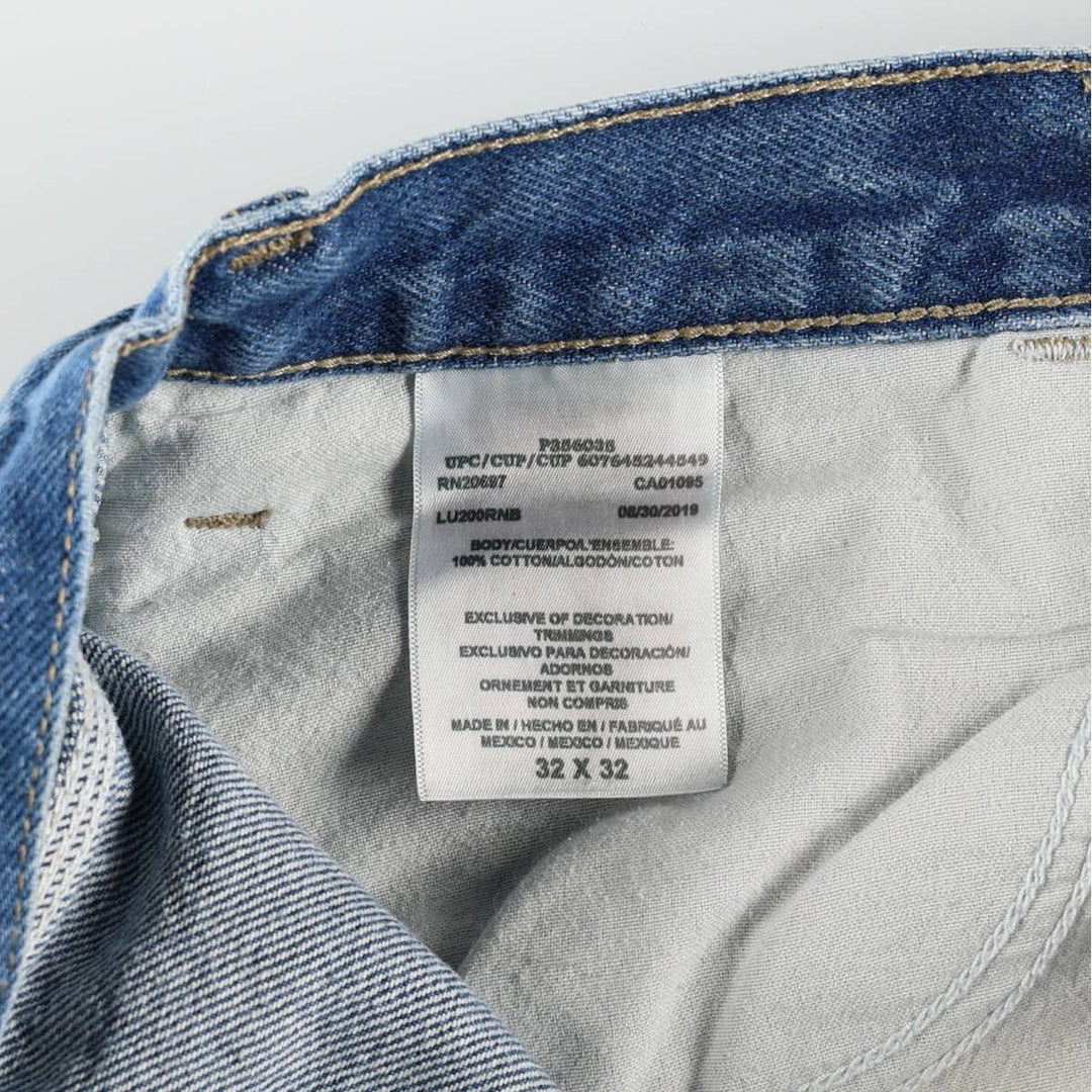 Dickies denim painter pants for men, equivalent to W32 cotton blue type Vintage Second Hand