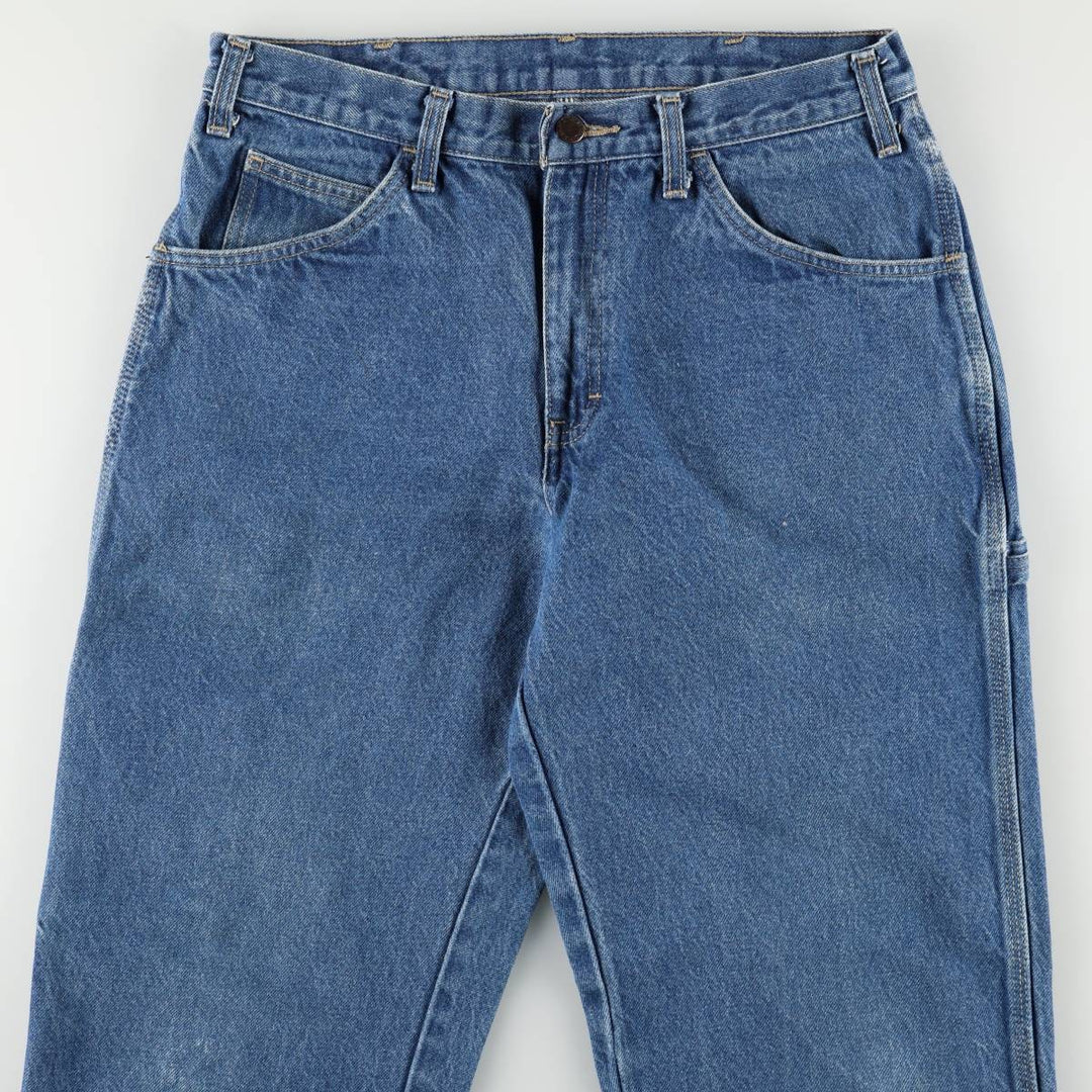 Dickies denim painter pants for men, equivalent to W32 cotton blue type Vintage Second Hand