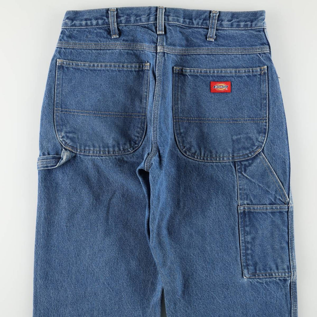 Dickies denim painter pants for men, equivalent to W32 cotton blue type Vintage Second Hand
