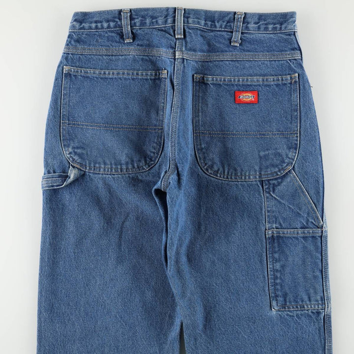 Dickies denim painter pants for men, equivalent to W32 cotton blue type Vintage Second Hand