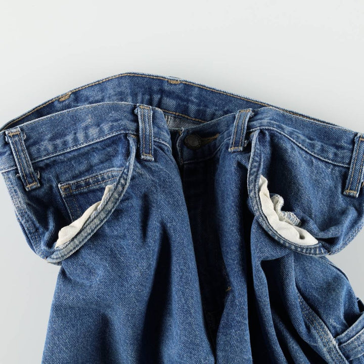 Dickies denim painter pants for men, equivalent to W32 cotton blue type Vintage Second Hand