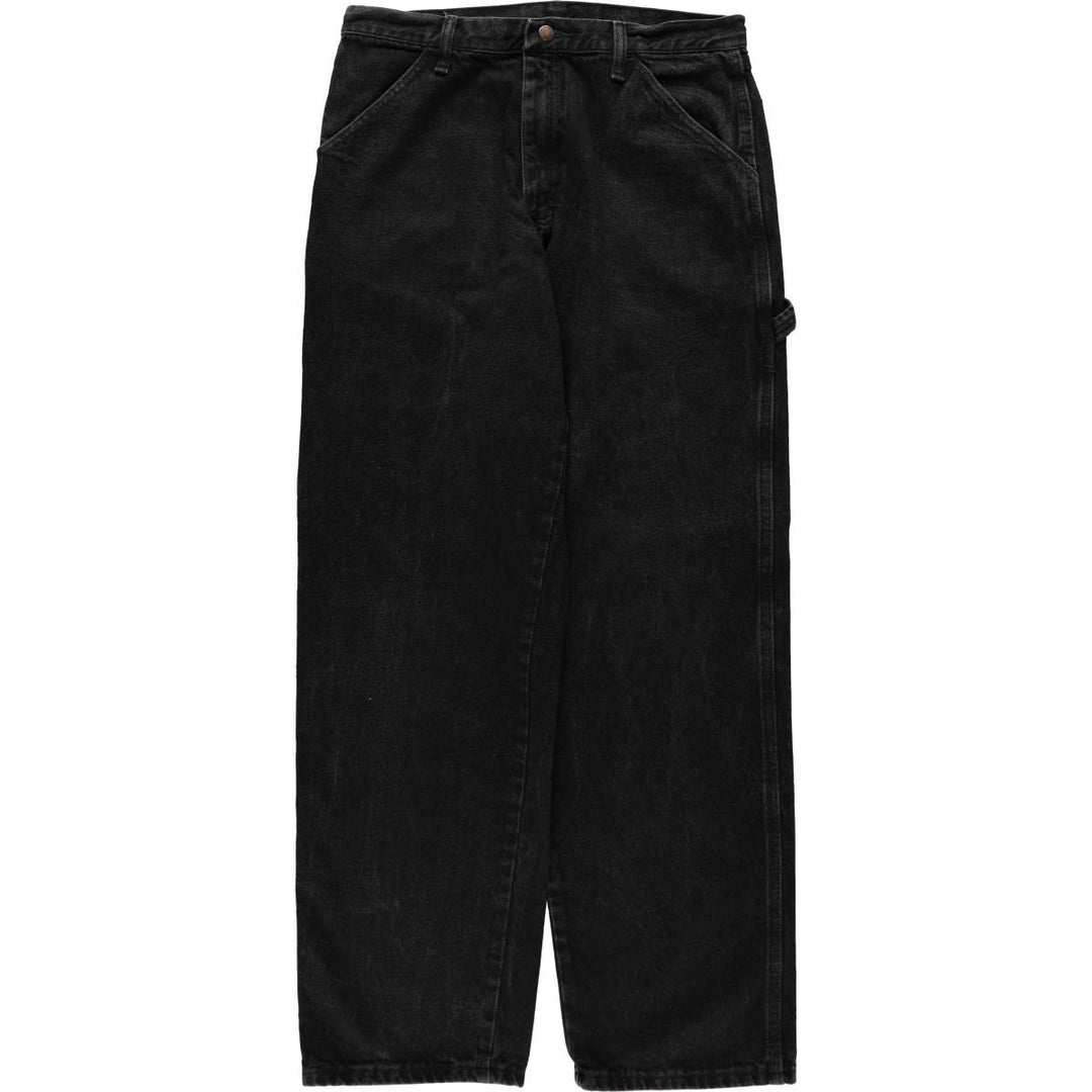 RUSTLER Denim Painter Pants, Men's W32 (approx.) cotton black type Vintage Second Hand