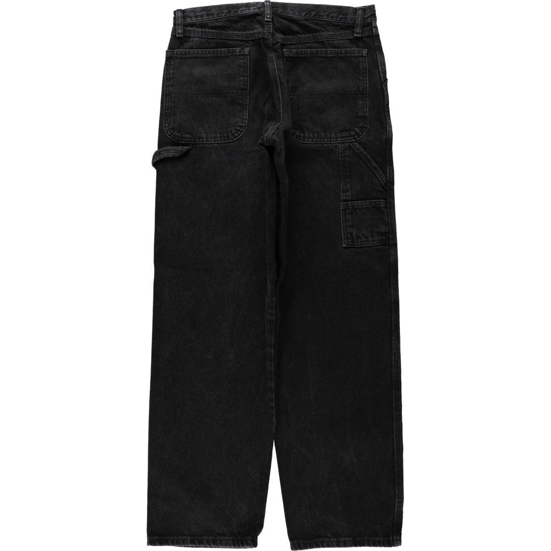 RUSTLER Denim Painter Pants, Men's W32 (approx.) cotton black type Vintage Second Hand