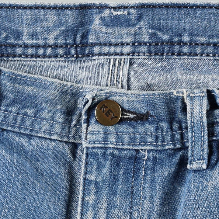 Key Denim Painter Pants, Men's, Size W33 (approx.) unclear blue type Vintage Second Hand