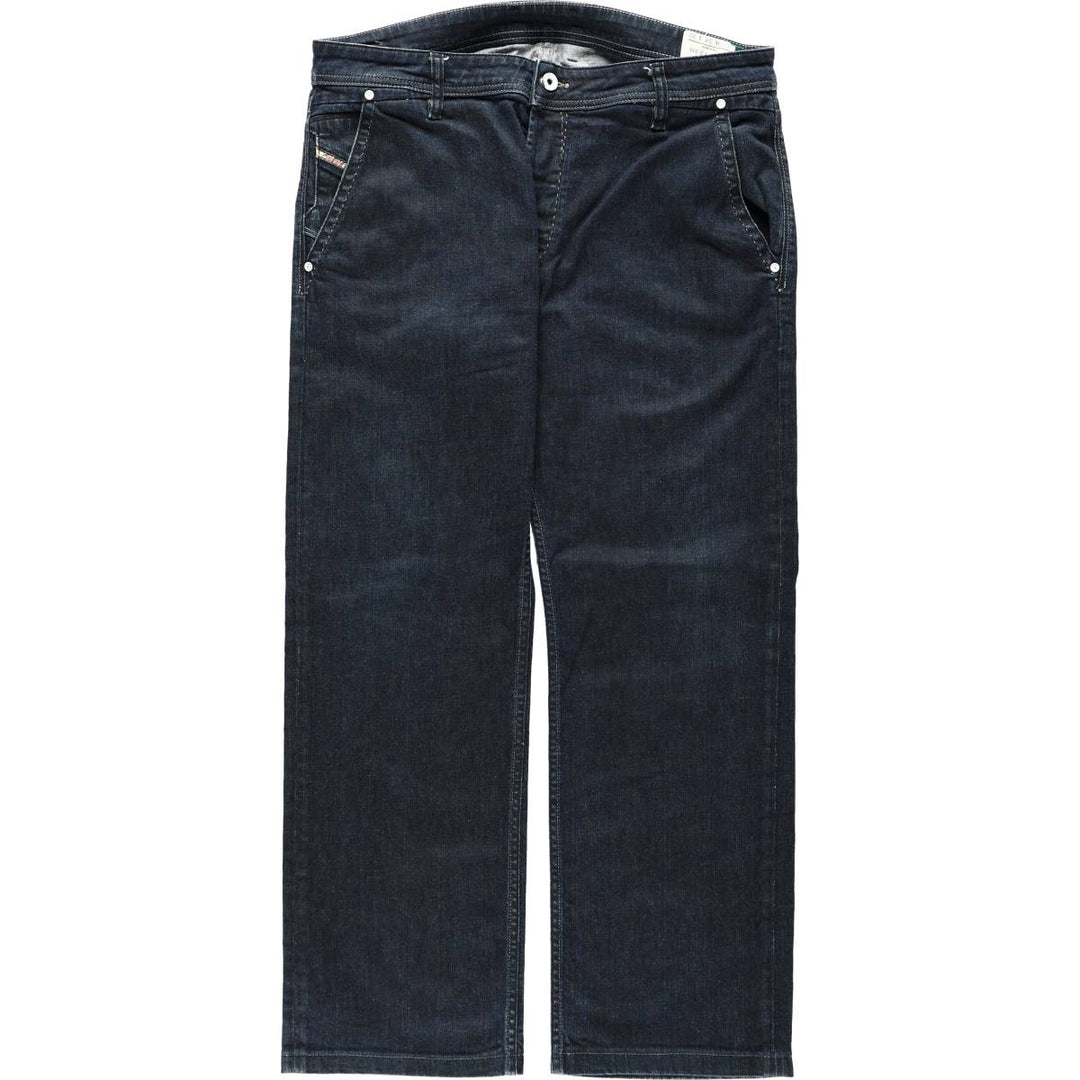 Diesel REELACK Straight Denim Pants, Made in Italy, Men's W35 (approx.) cotton navy blue type Vintage Second Hand