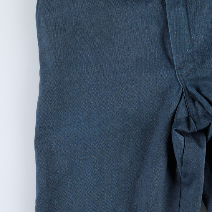 80s-90'S Dickies work pants, made in USA, men's size W33 equivalent, vintage. polyester navy blue type Vintage Second Hand