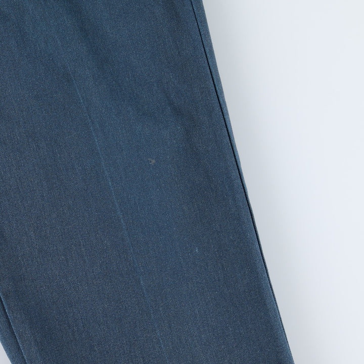 80s-90'S Dickies work pants, made in USA, men's size W33 equivalent, vintage. polyester navy blue type Vintage Second Hand