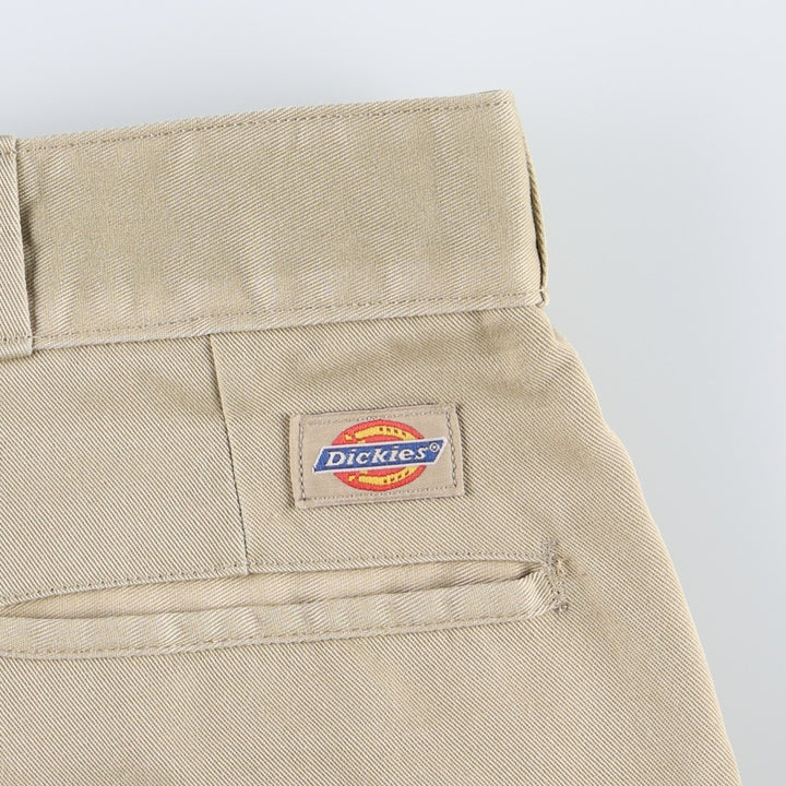 80s-90'S Dickies Work Pants, Made in USA, Men's Size W37 (approx.), Vintage polyester Beige type Vintage Second Hand