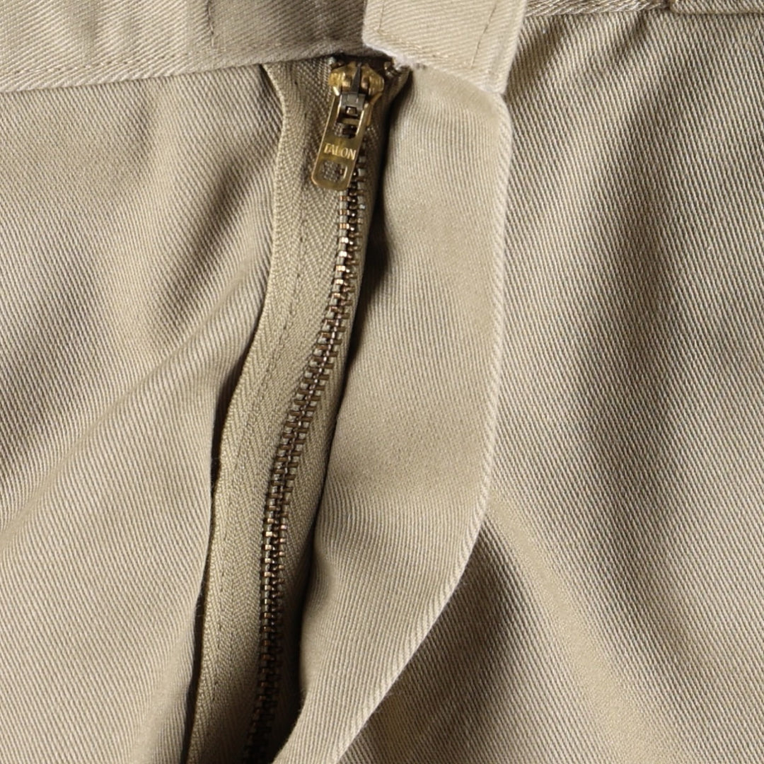 90'S Dickies Work Pants Made in USA Men's W36 Vintage polyester Beige type Vintage Second Hand