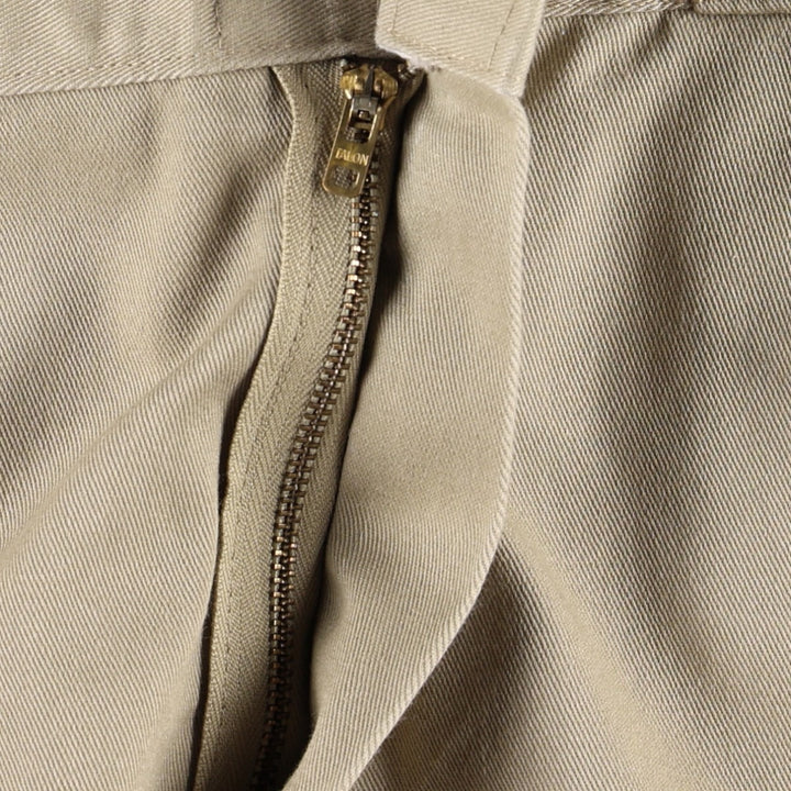 90'S Dickies Work Pants Made in USA Men's W36 Vintage polyester Beige type Vintage Second Hand