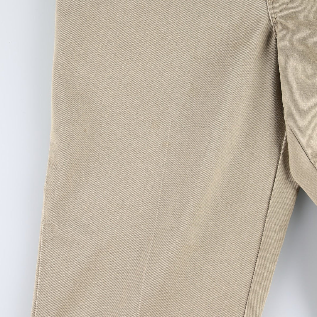 90'S Dickies Work Pants Made in USA Men's W36 Vintage polyester Beige type Vintage Second Hand