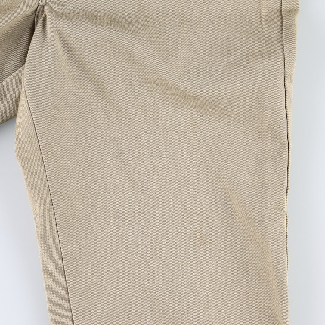 90'S Dickies Work Pants Made in USA Men's W36 Vintage polyester Beige type Vintage Second Hand
