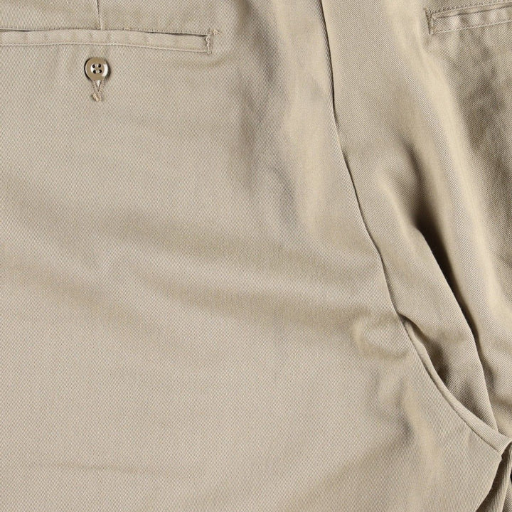 90'S Dickies Work Pants Made in USA Men's W36 Vintage polyester Beige type Vintage Second Hand