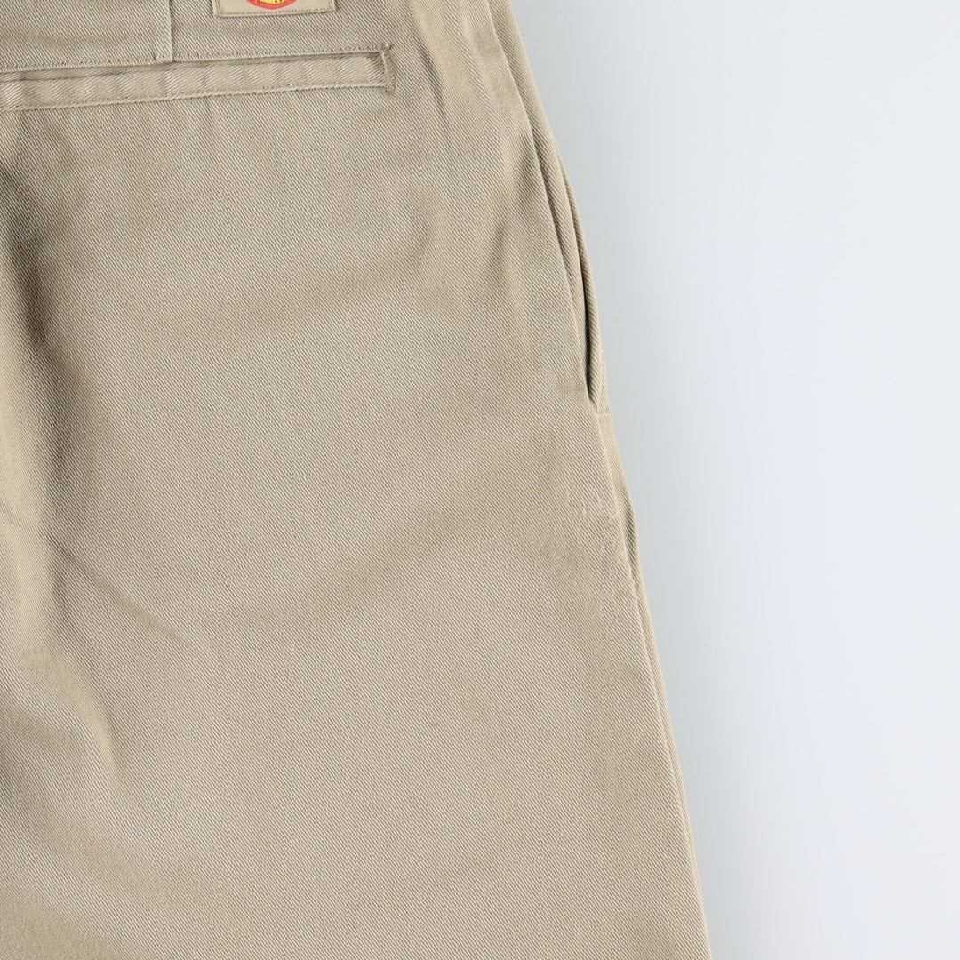 90'S Dickies Work Pants Made in USA Men's W36 Vintage polyester Beige type Vintage Second Hand