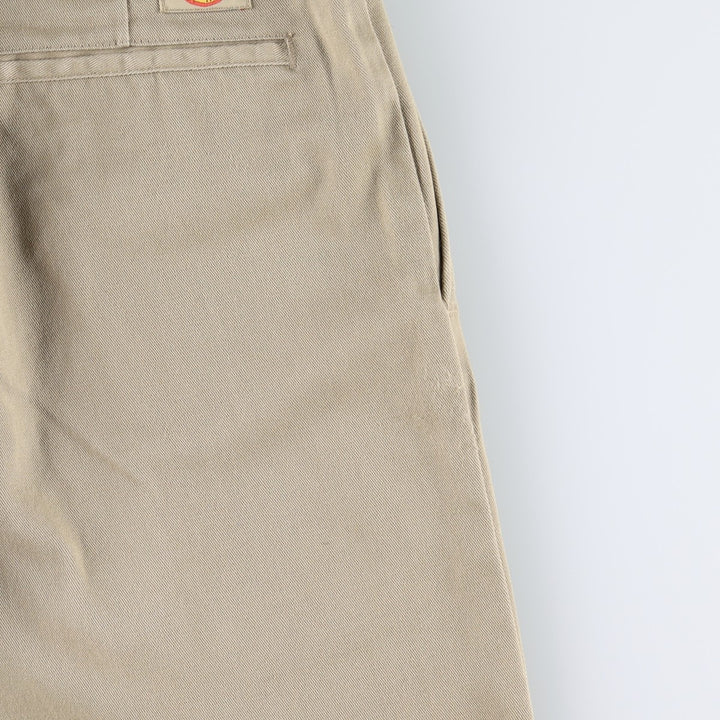 90'S Dickies Work Pants Made in USA Men's W36 Vintage polyester Beige type Vintage Second Hand