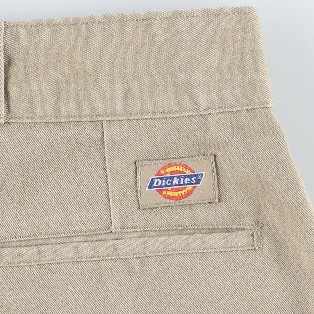 80s-90'S Dickies Work Pants, Made in USA, Men's Size W37 (approx.), Vintage polyester Beige type Vintage Second Hand