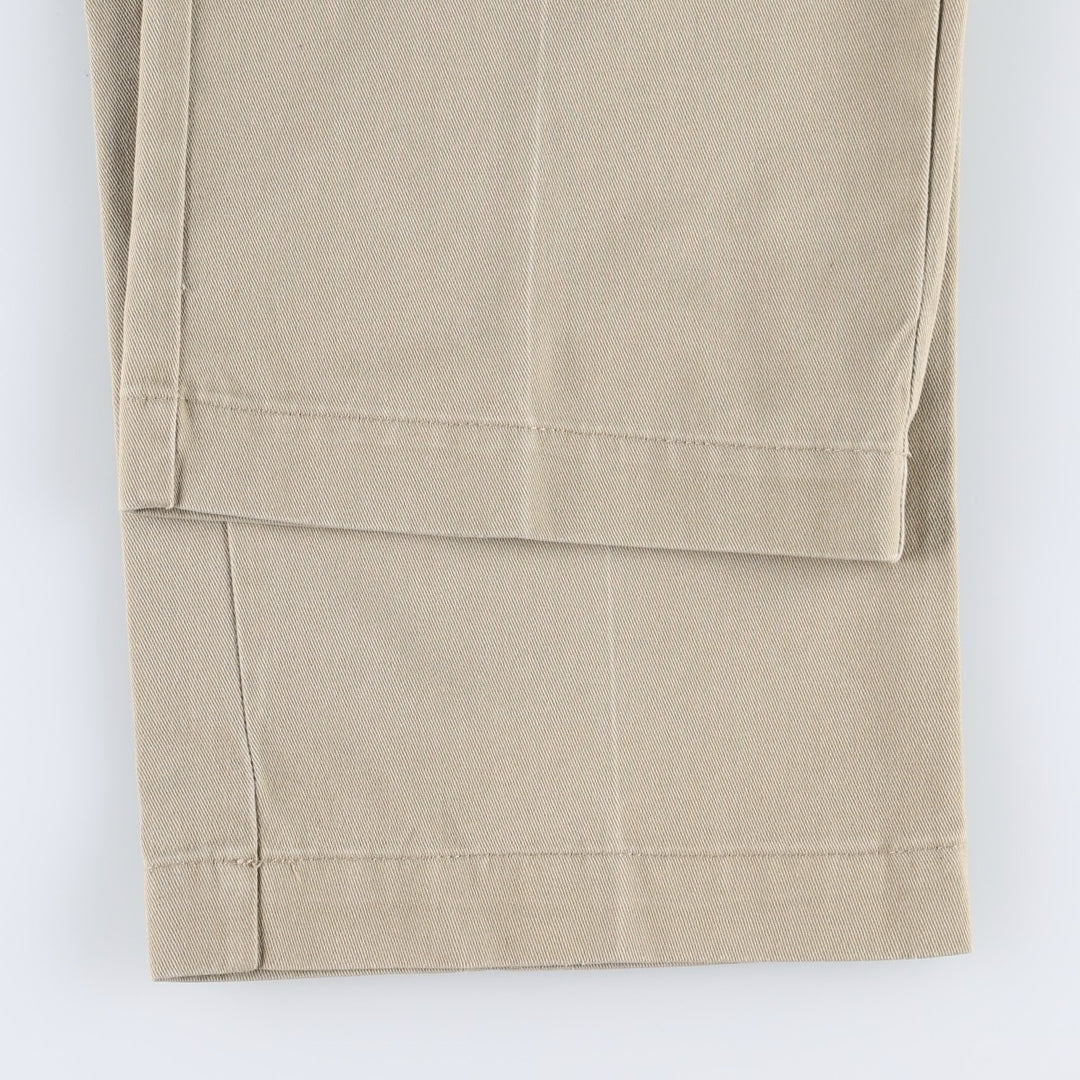 80s-90'S Dickies Work Pants, Made in USA, Men's Size W37 (approx.), Vintage polyester Beige type Vintage Second Hand