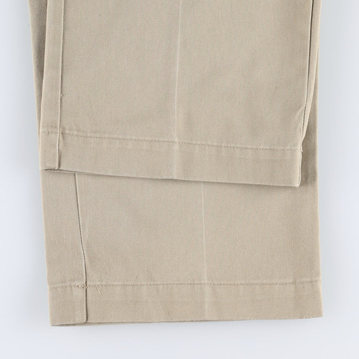 80s-90'S Dickies Work Pants, Made in USA, Men's Size W37 (approx.), Vintage polyester Beige type Vintage Second Hand