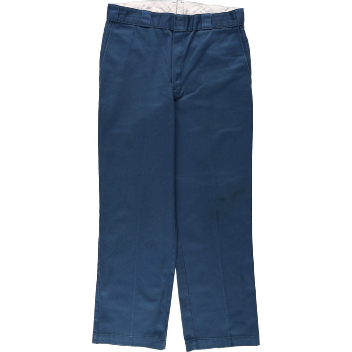 ~90'S Dickies work pants, men's size W33 equivalent, vintage. unclear navy blue type Vintage Second Hand