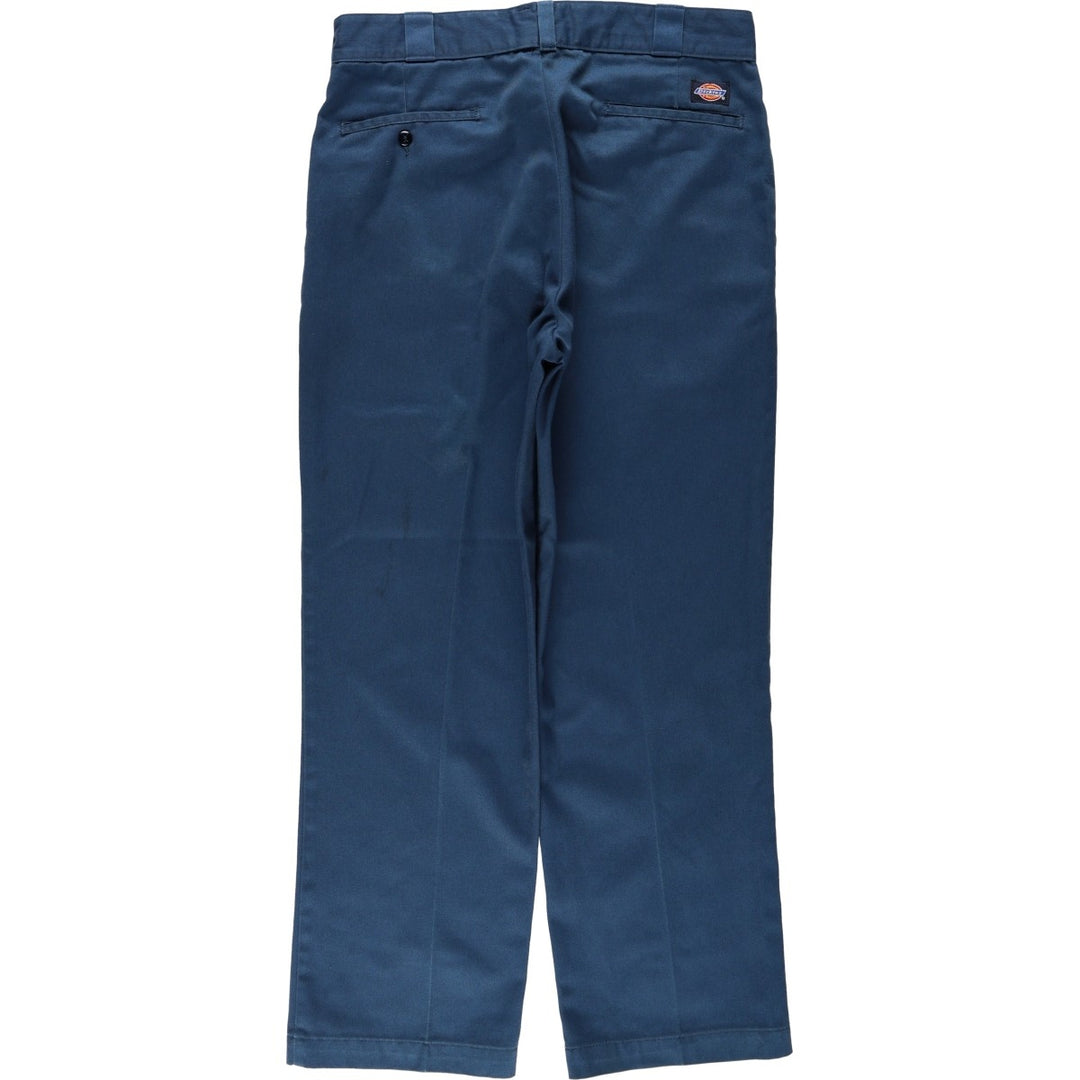 ~90'S Dickies work pants, men's size W33 equivalent, vintage. unclear navy blue type Vintage Second Hand