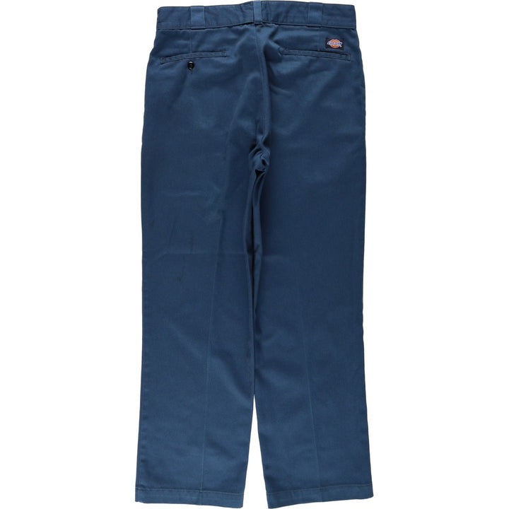 ~90'S Dickies work pants, men's size W33 equivalent, vintage. unclear navy blue type Vintage Second Hand