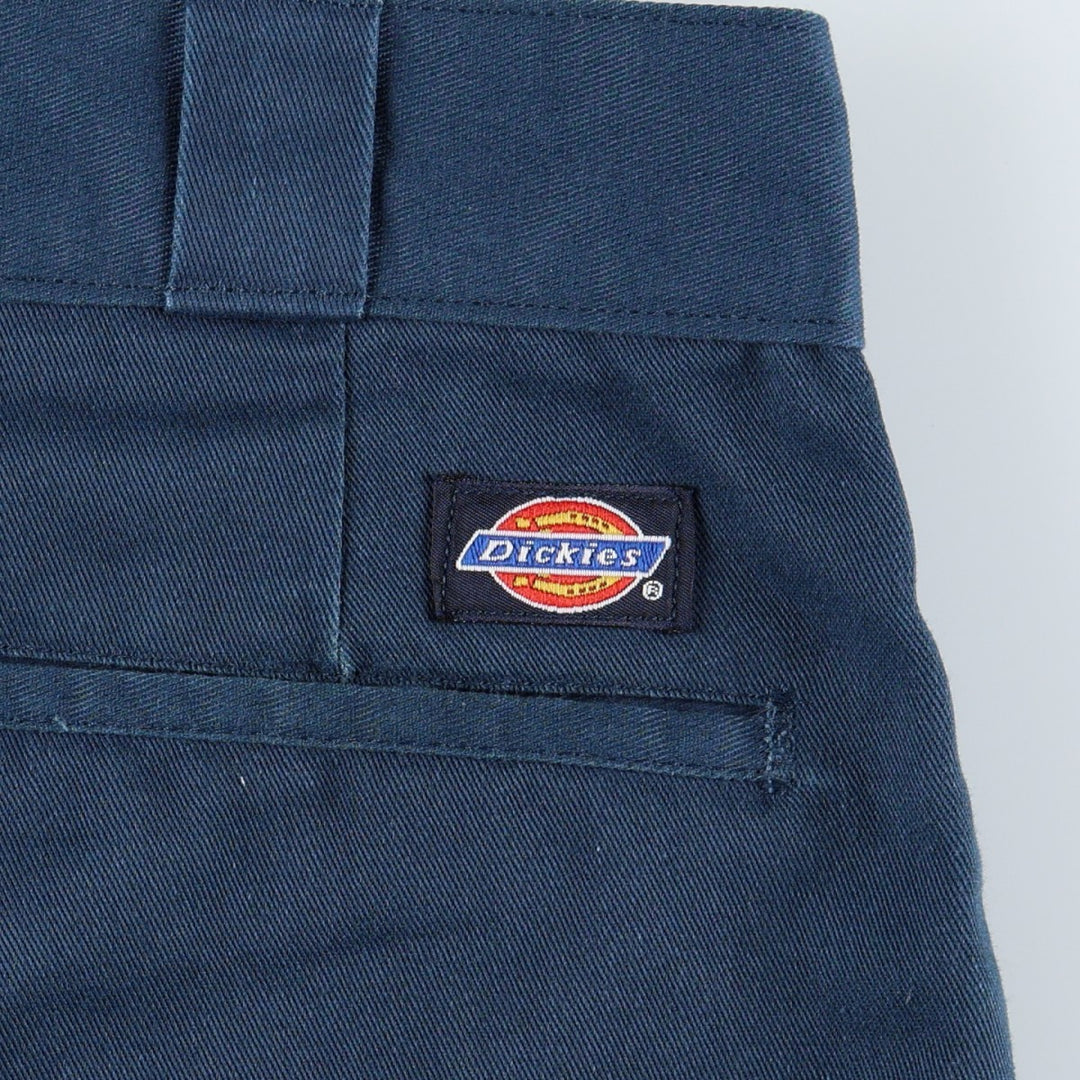 ~90'S Dickies work pants, men's size W33 equivalent, vintage. unclear navy blue type Vintage Second Hand