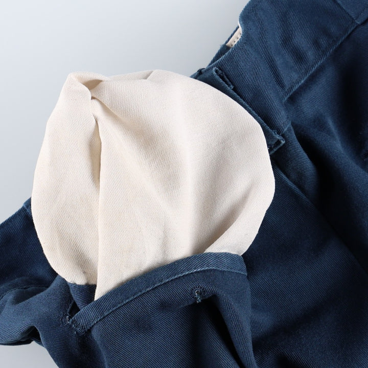 ~90'S Dickies work pants, men's size W33 equivalent, vintage. unclear navy blue type Vintage Second Hand