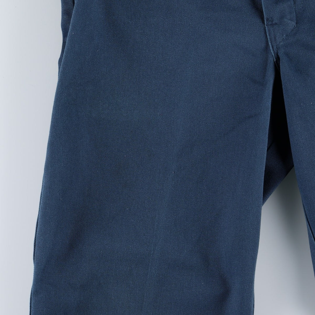 ~90'S Dickies work pants, men's size W33 equivalent, vintage. unclear navy blue type Vintage Second Hand