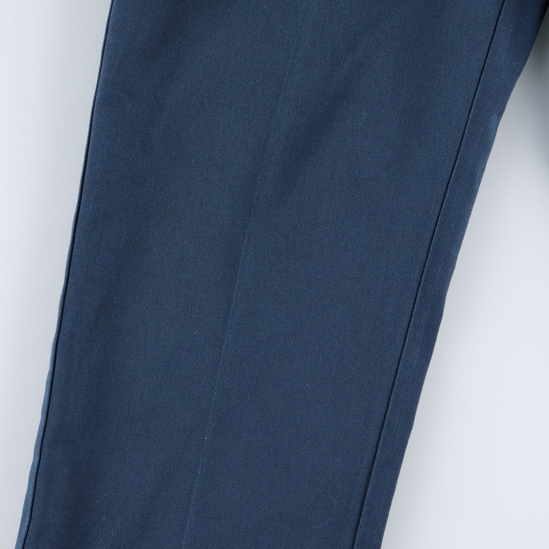 ~90'S Dickies work pants, men's size W33 equivalent, vintage. unclear navy blue type Vintage Second Hand