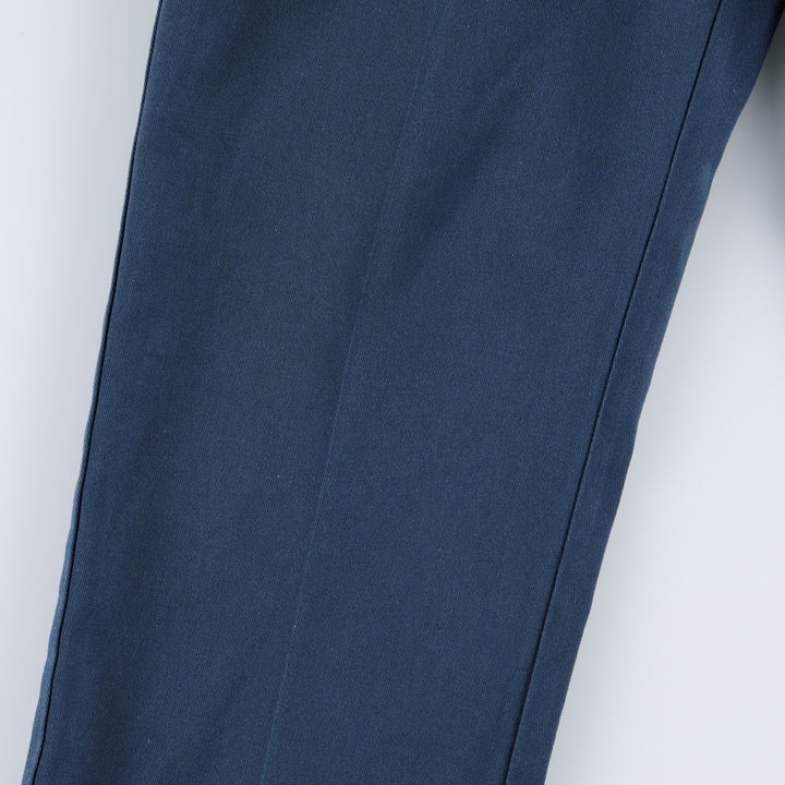 ~90'S Dickies work pants, men's size W33 equivalent, vintage. unclear navy blue type Vintage Second Hand