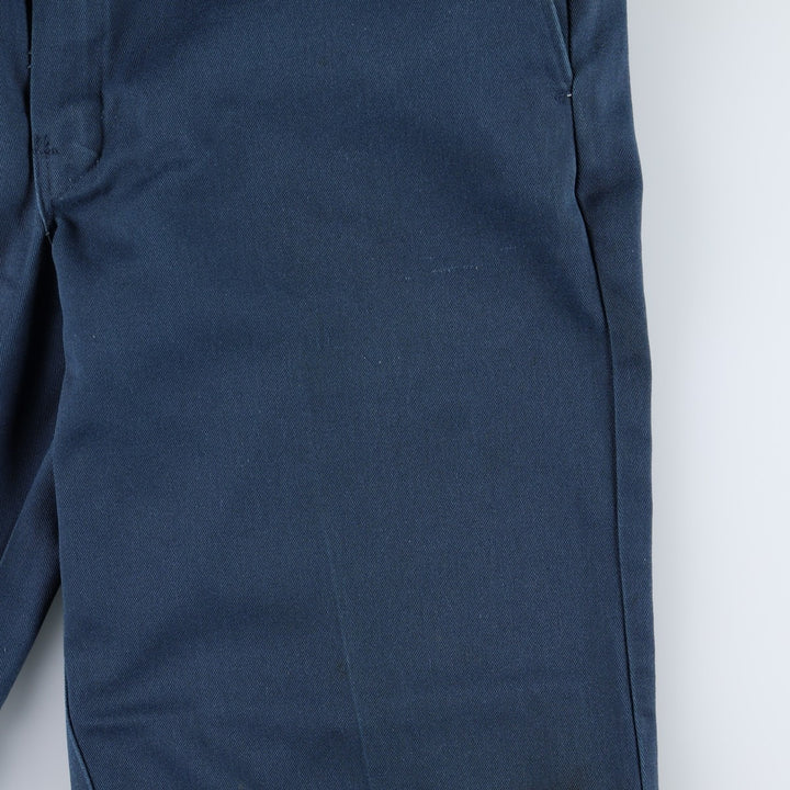 ~90'S Dickies work pants, men's size W33 equivalent, vintage. unclear navy blue type Vintage Second Hand