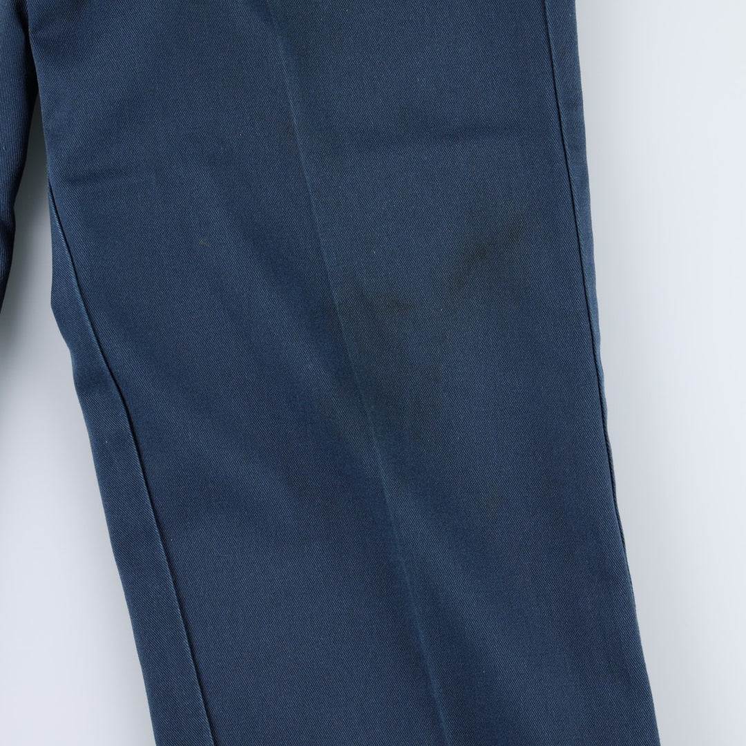~90'S Dickies work pants, men's size W33 equivalent, vintage. unclear navy blue type Vintage Second Hand