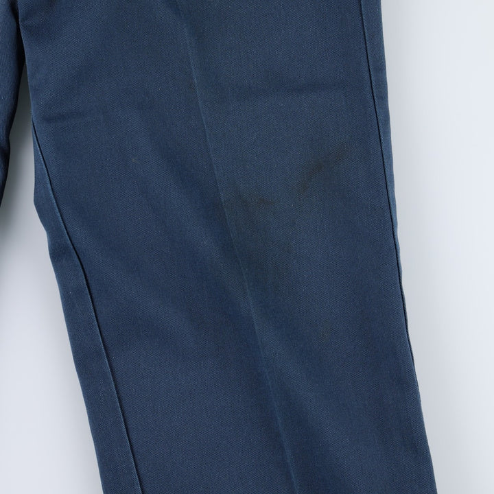 ~90'S Dickies work pants, men's size W33 equivalent, vintage. unclear navy blue type Vintage Second Hand