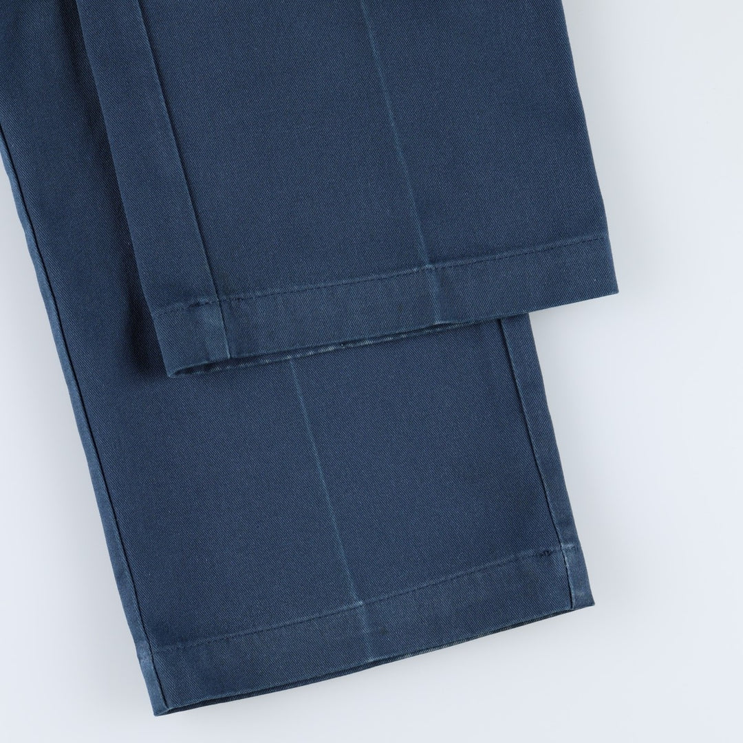~90'S Dickies work pants, men's size W33 equivalent, vintage. unclear navy blue type Vintage Second Hand