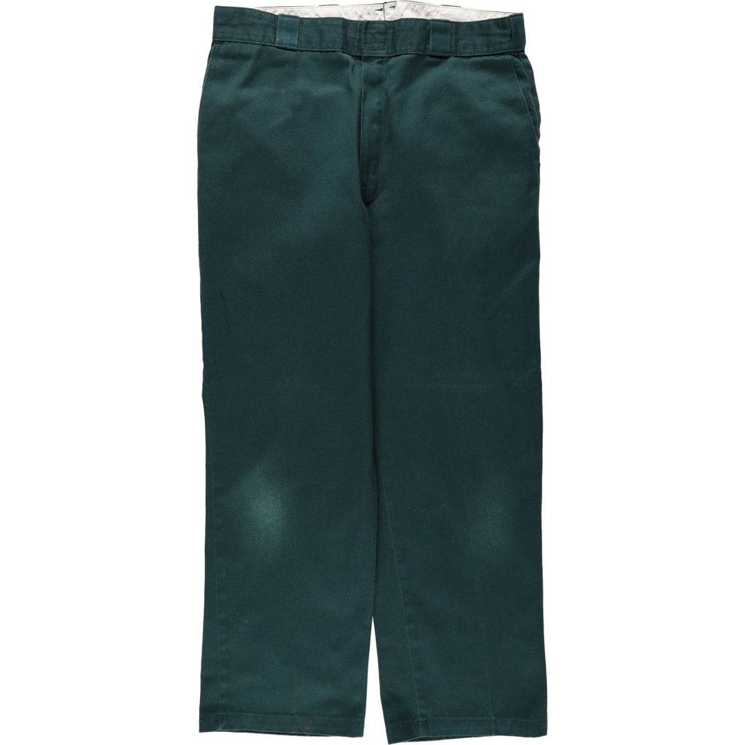 Dickies Work Pants Men's W34 unclear dark green Vintage Second Hand