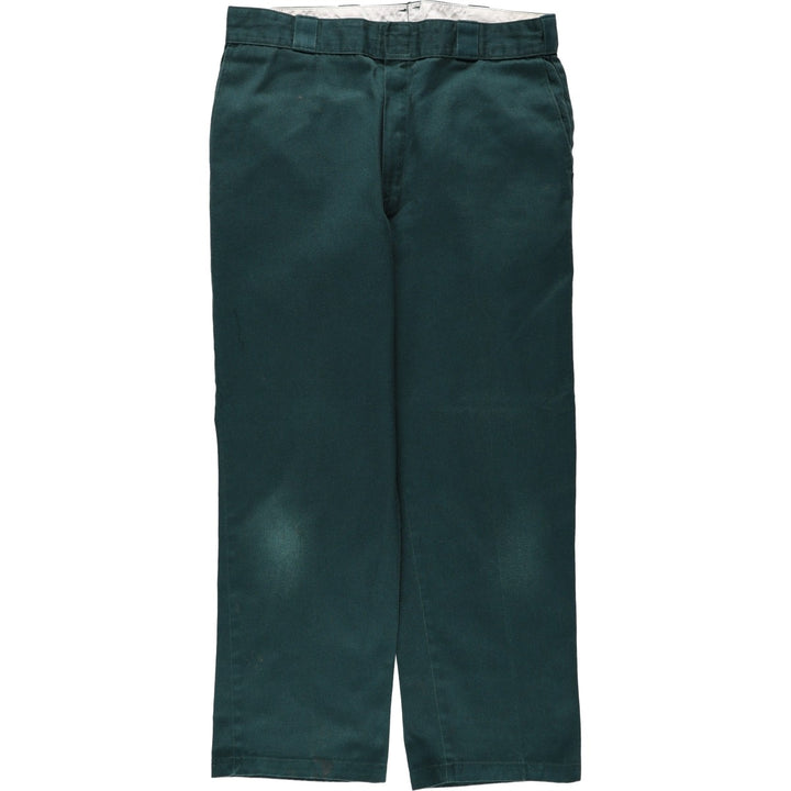 Dickies Work Pants Men's W34 unclear dark green Vintage Second Hand