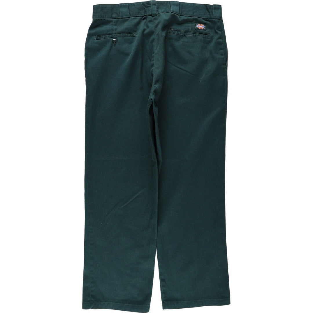 Dickies Work Pants Men's W34 unclear dark green Vintage Second Hand