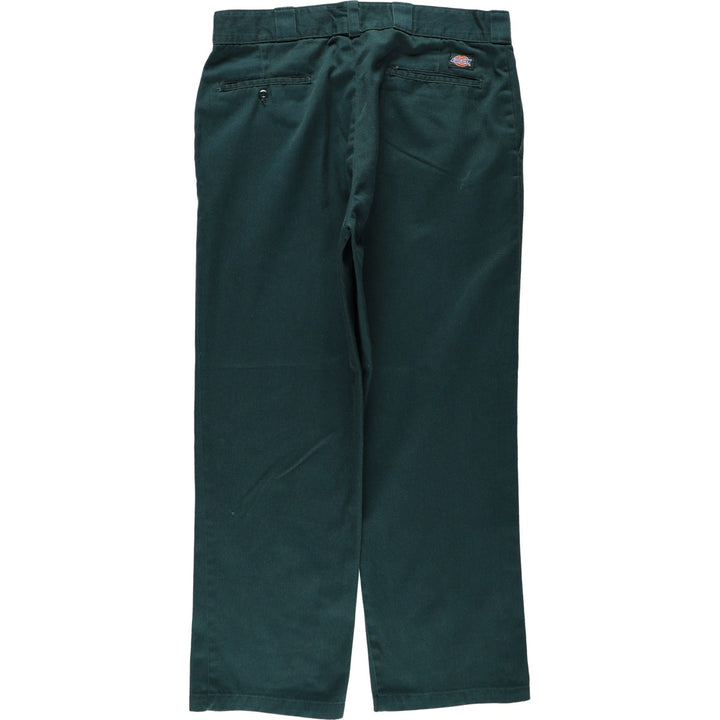 Dickies Work Pants Men's W34 unclear dark green Vintage Second Hand