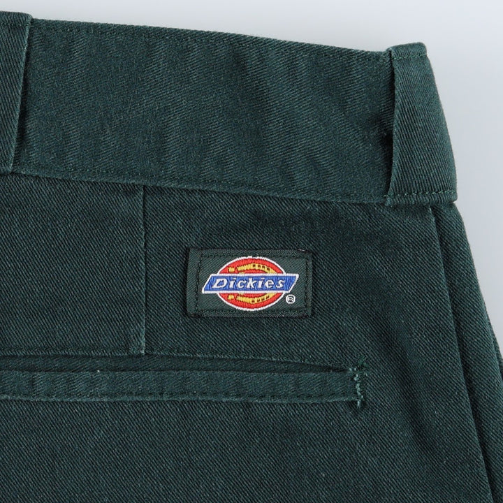 90'S Dickies Work Pants Made in USA Men's W35 Vintage unclear Green type dark green Vintage Second Hand