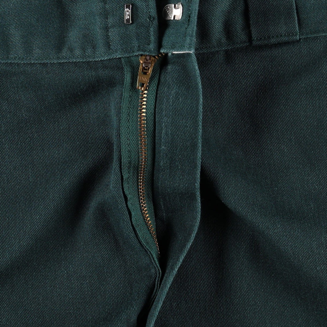 90'S Dickies Work Pants Made in USA Men's W35 Vintage unclear Green type dark green Vintage Second Hand