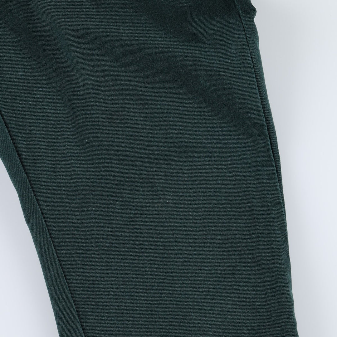 90'S Dickies Work Pants Made in USA Men's W35 Vintage unclear Green type dark green Vintage Second Hand