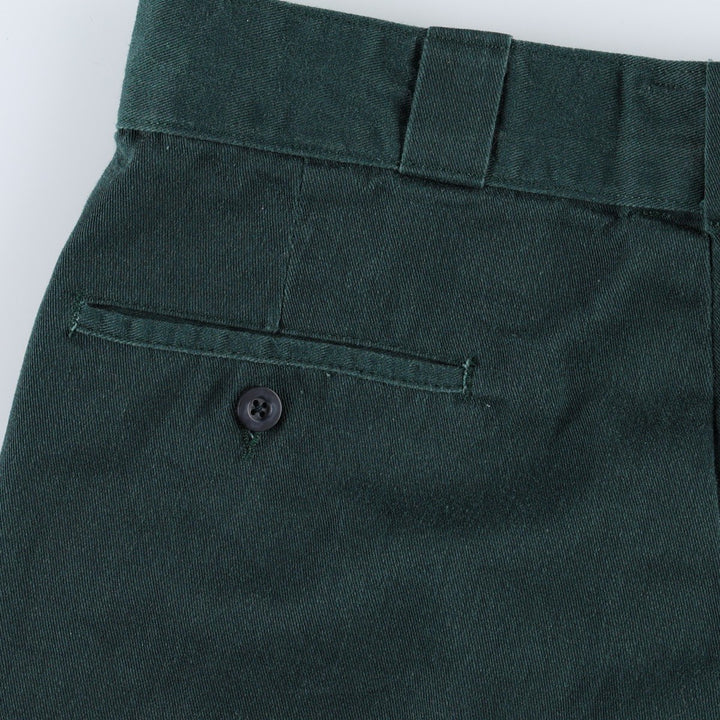 90'S Dickies Work Pants Made in USA Men's W35 Vintage unclear Green type dark green Vintage Second Hand