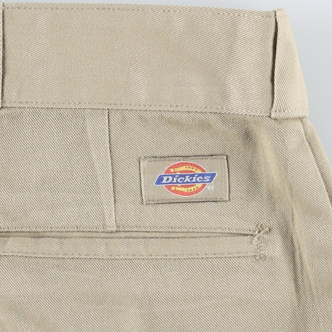 90'S Dickies Work Pants Made in USA Men's W35 Vintage polyester Beige type Vintage Second Hand