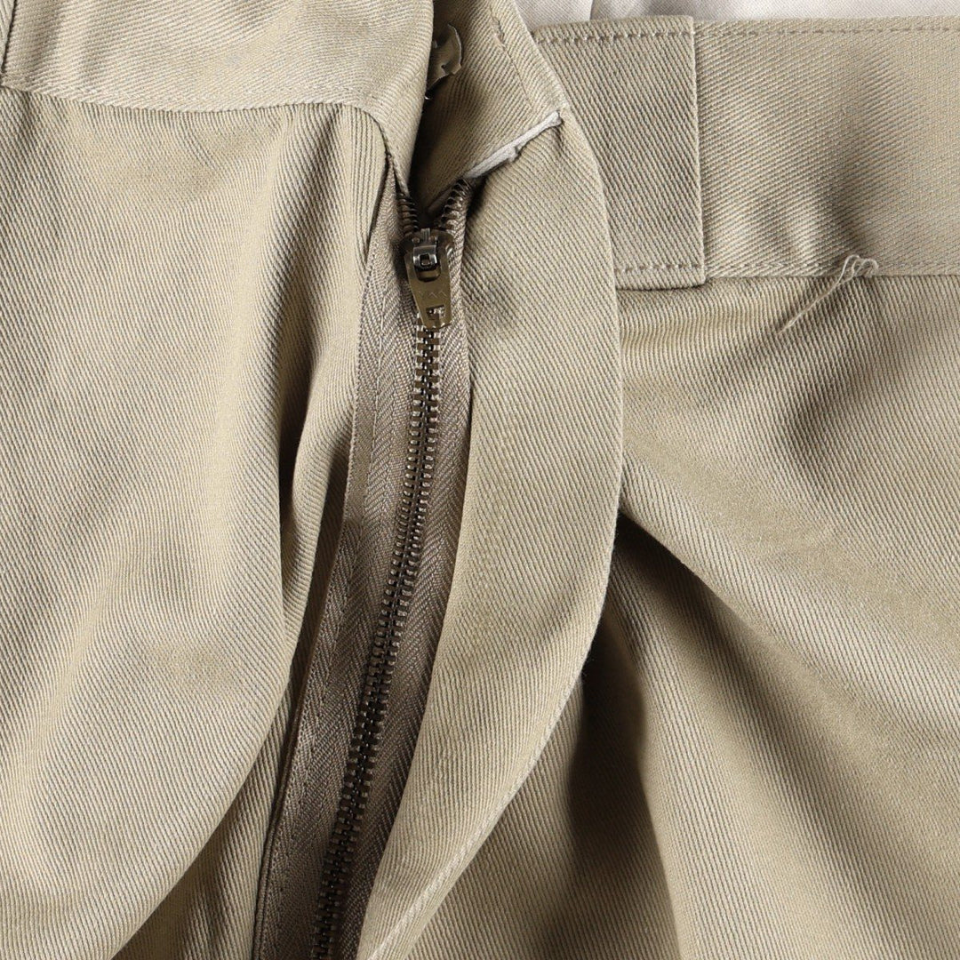 90'S Dickies Work Pants Made in USA Men's W35 Vintage polyester Beige type Vintage Second Hand