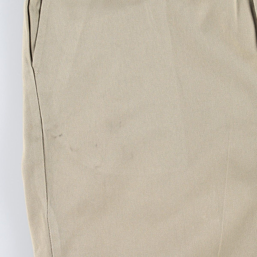 90'S Dickies Work Pants Made in USA Men's W35 Vintage polyester Beige type Vintage Second Hand